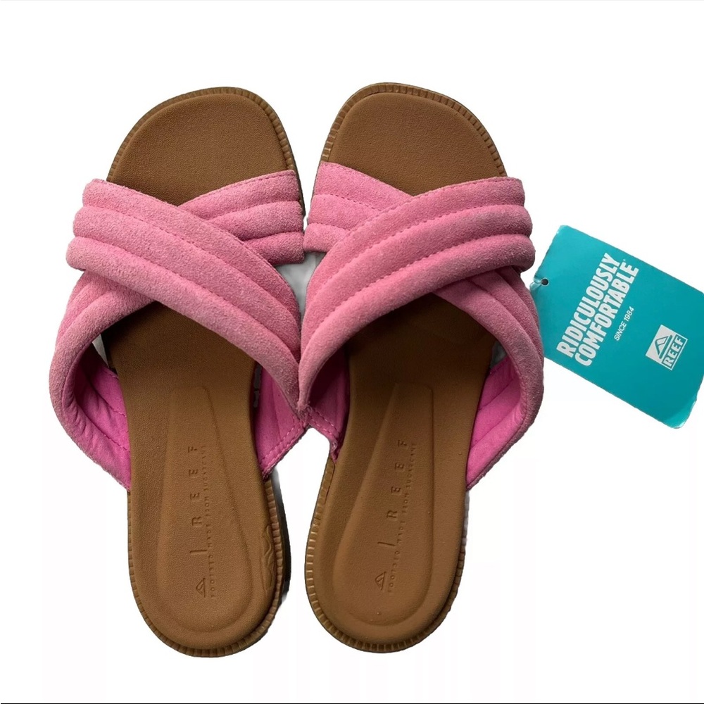 Reef Pink Lofty Lux X Slip On Open Toe Casual Shoes Sandals Size 6 NWT CJ0669